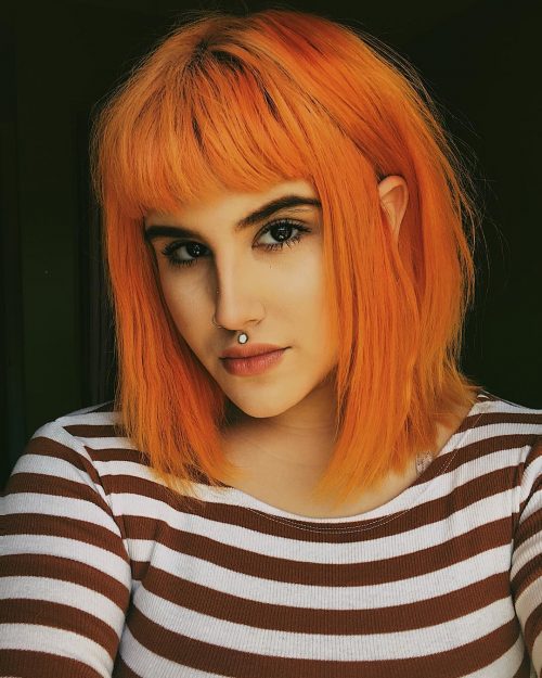 Hottest Hint of Copper Orange Hair Color