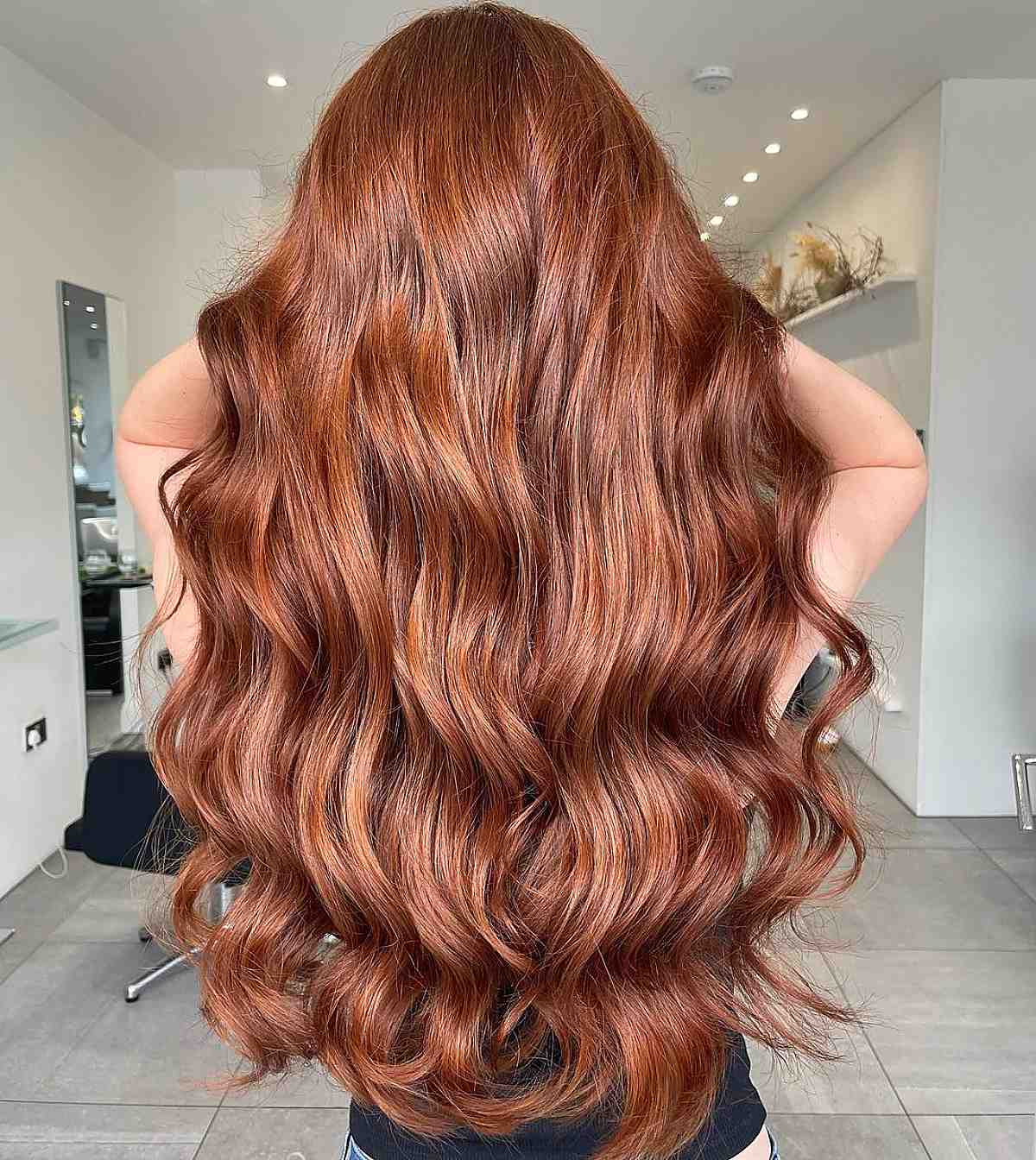 Romantic Copper Sunset Hair Color