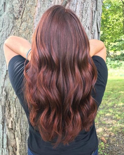 Beautiful Copper Auburn Hairstyle