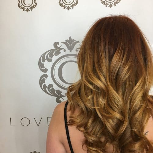 Subtle Sandy brown copper curls