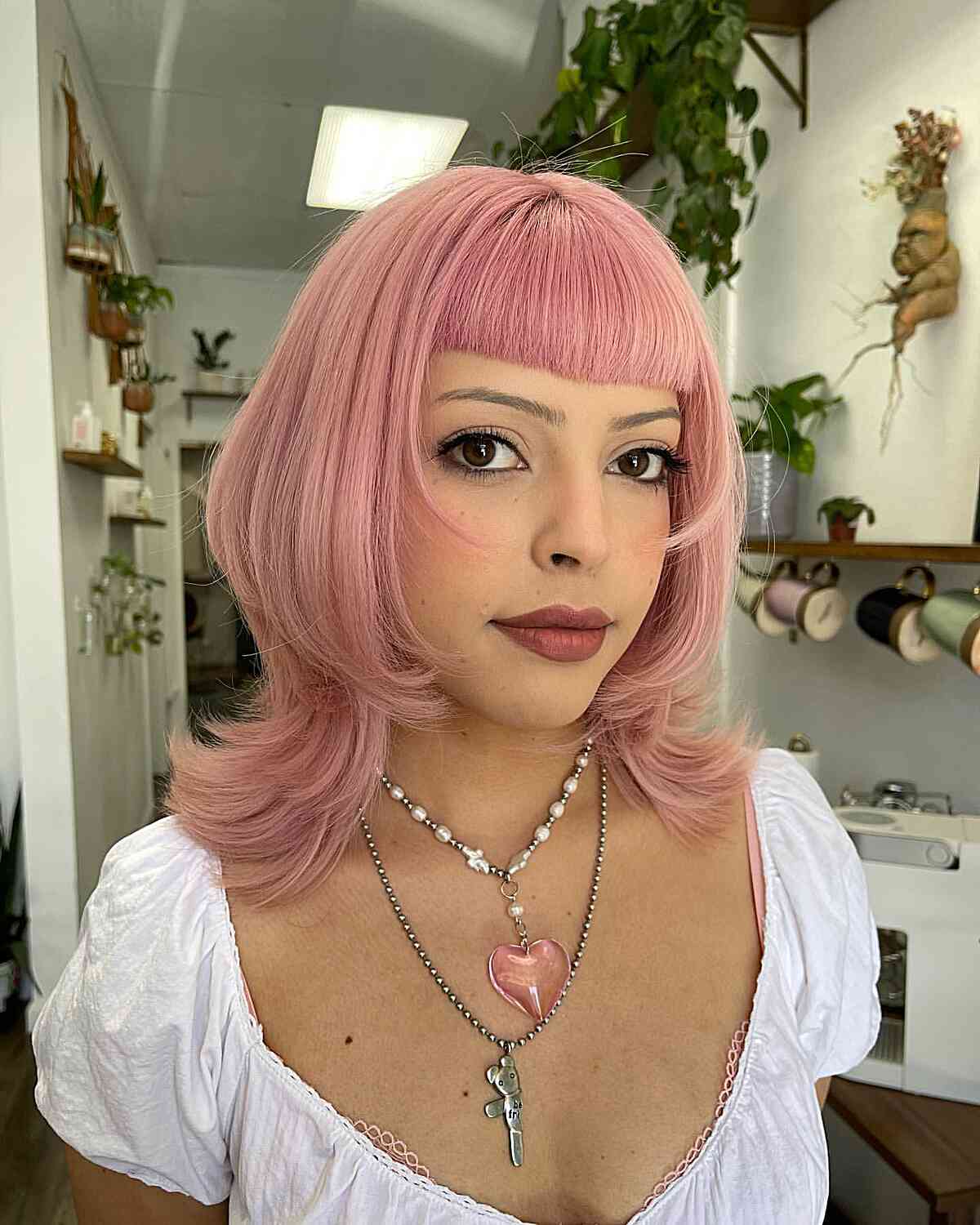 Cotton Candy Jellyfish Hairstyle for ladies with straight hair