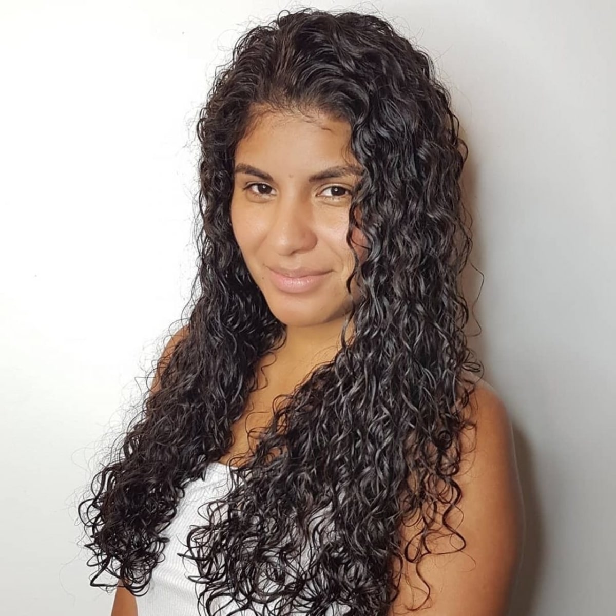 curly and wavy spiral perm for thin hair