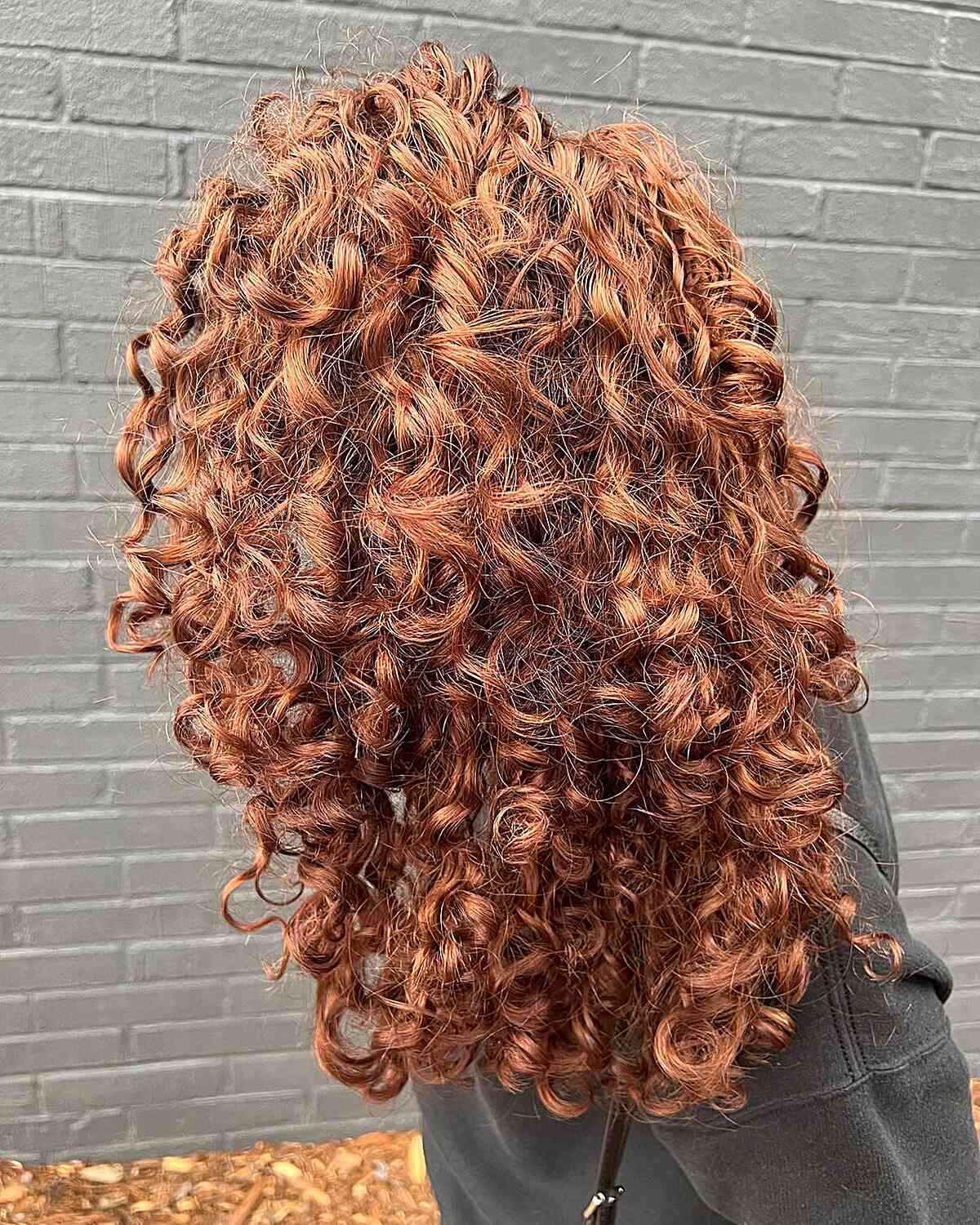 Curly Natural Auburn Hair