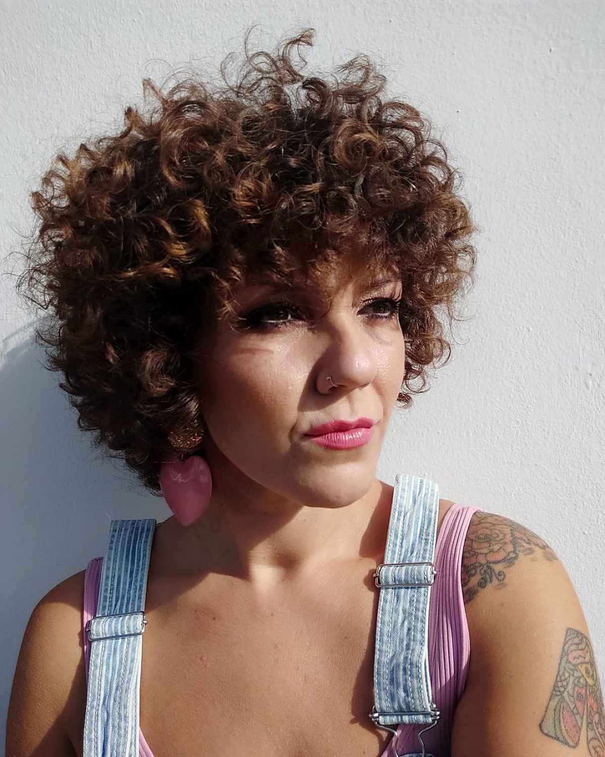 Disheveled Curly Pixie