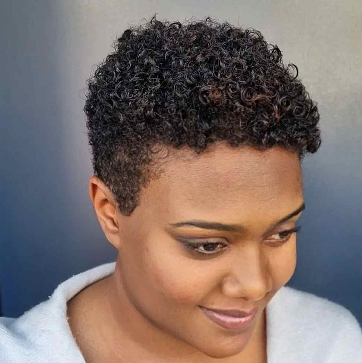 Curly Pixie for Short Natural African-American Hair