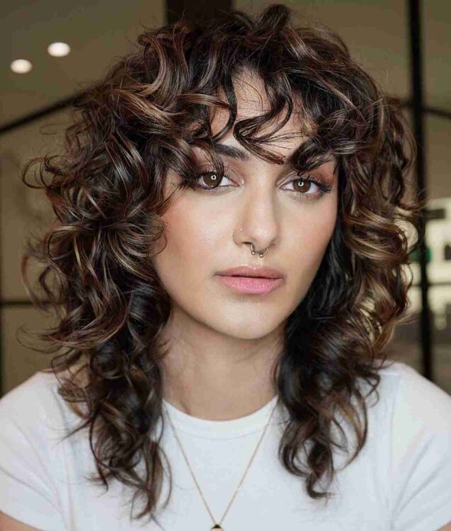 65 Stunning Curly Shag Haircuts for Trendy, Curly-Haired Girls