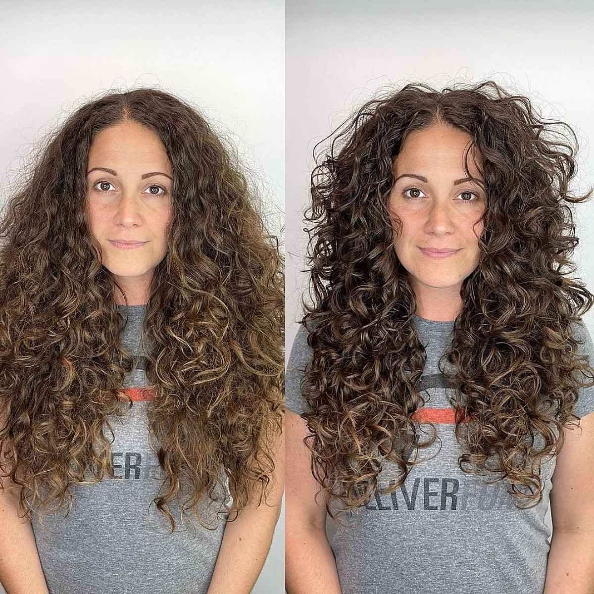Curly Shaggy Cut for Women Over 40