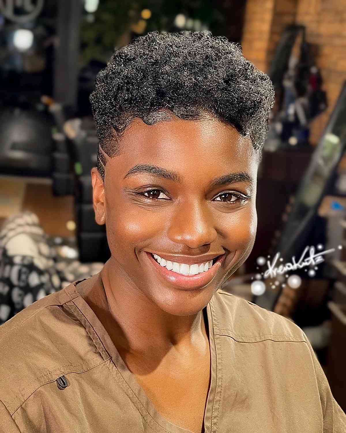 Powerful curly twa for black women