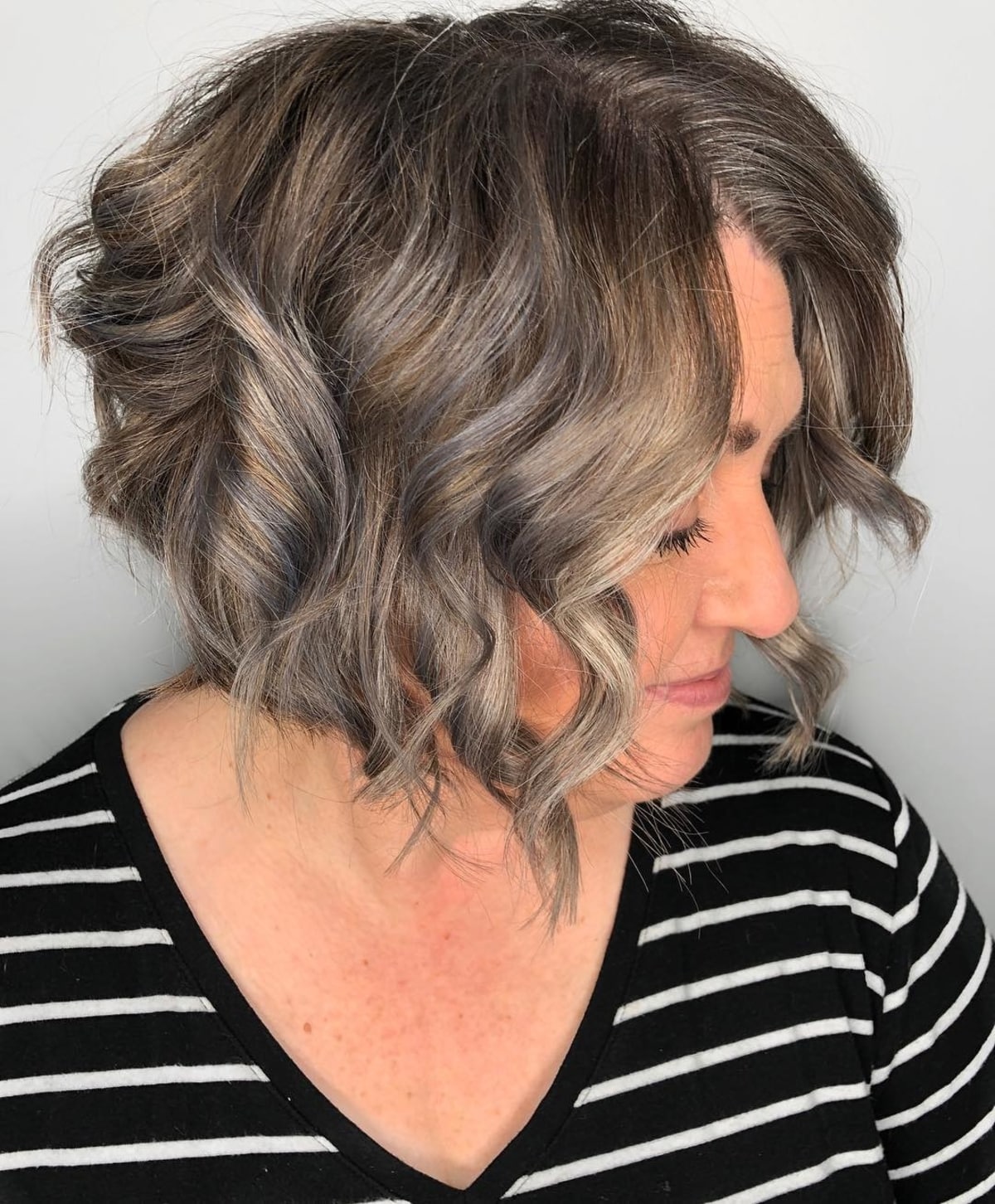 curly wavy hair for women over 60