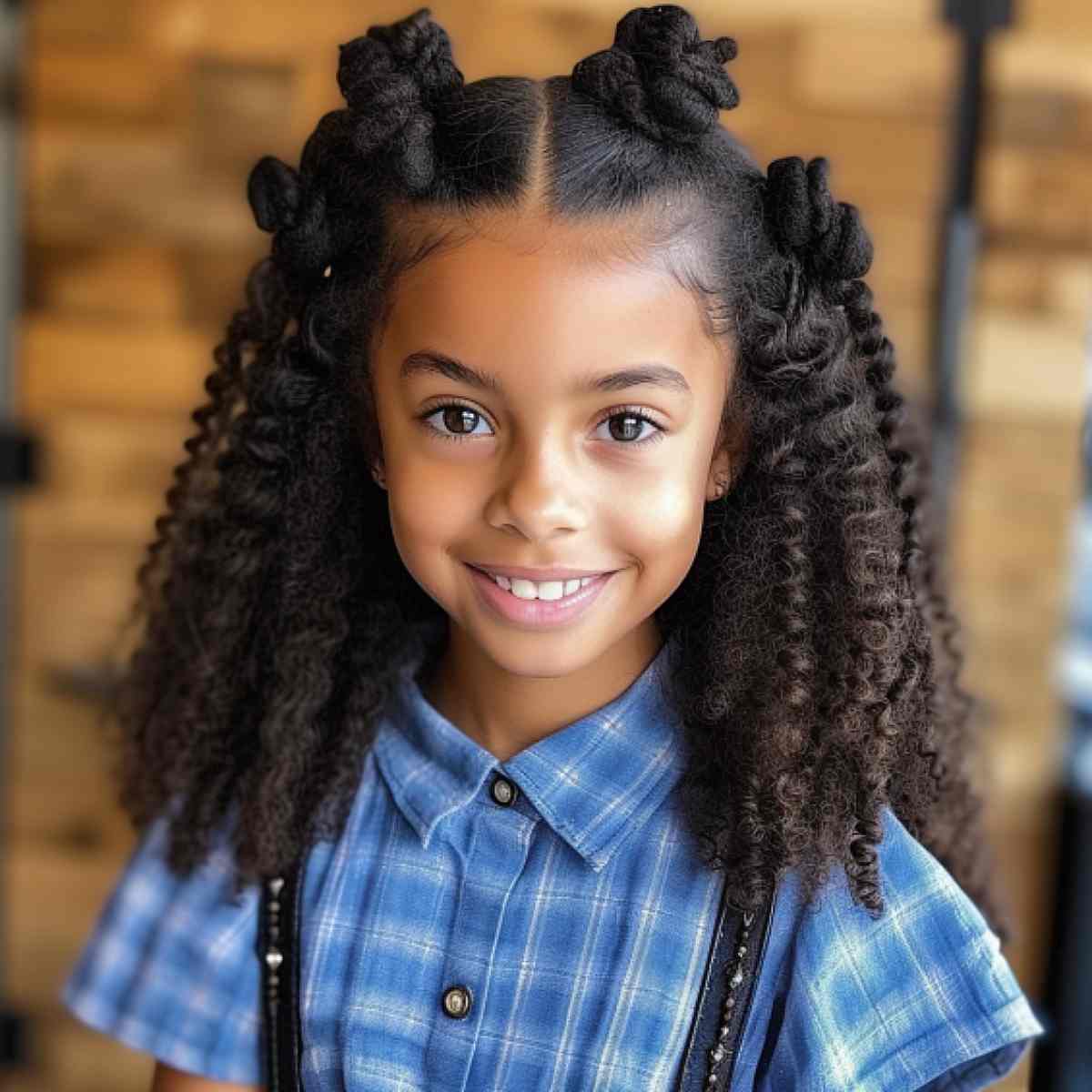 💖🧡Quick and Easy Hairstyle for little girls🧡💖 she wanted to add bu... |  TikTok