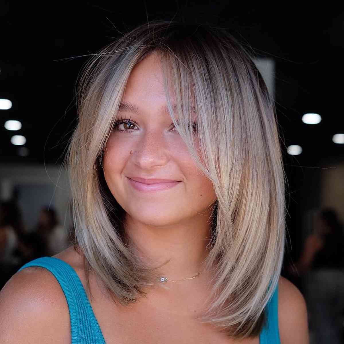 Cute Choppy Bob with Soft Layers and Ombre 