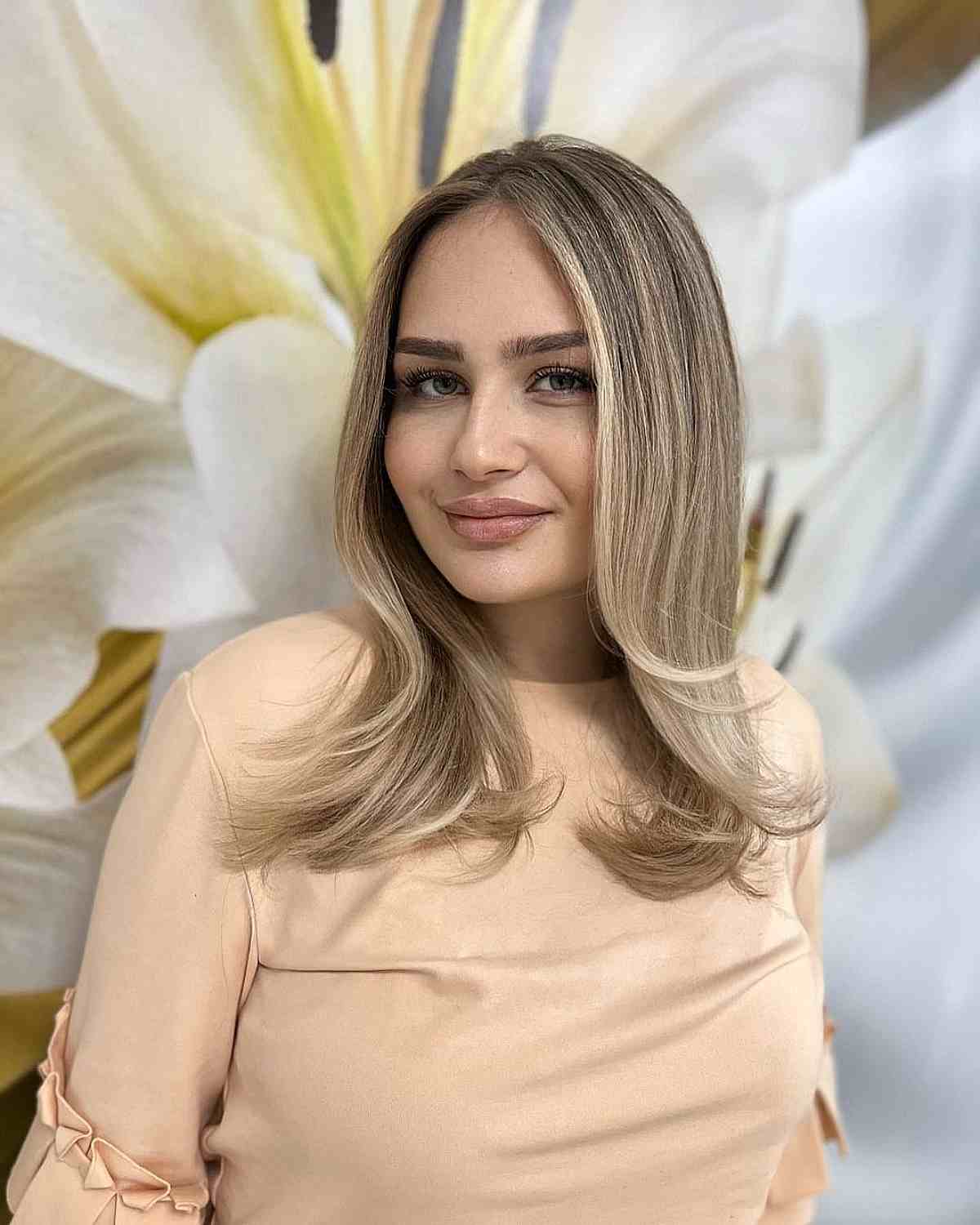 Cute Flipped Ends for Fine Straight Hair