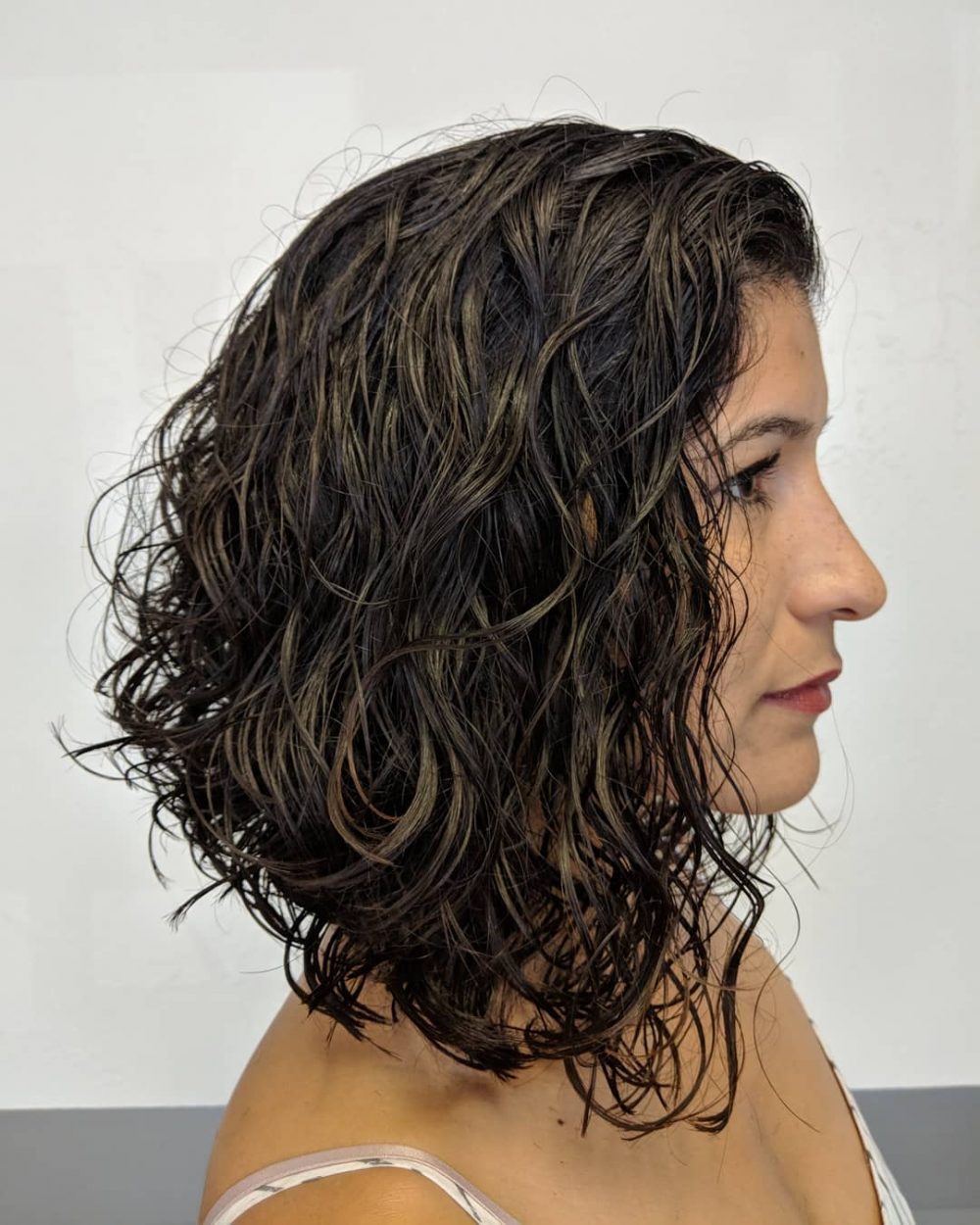 Long Layered Angled Bob