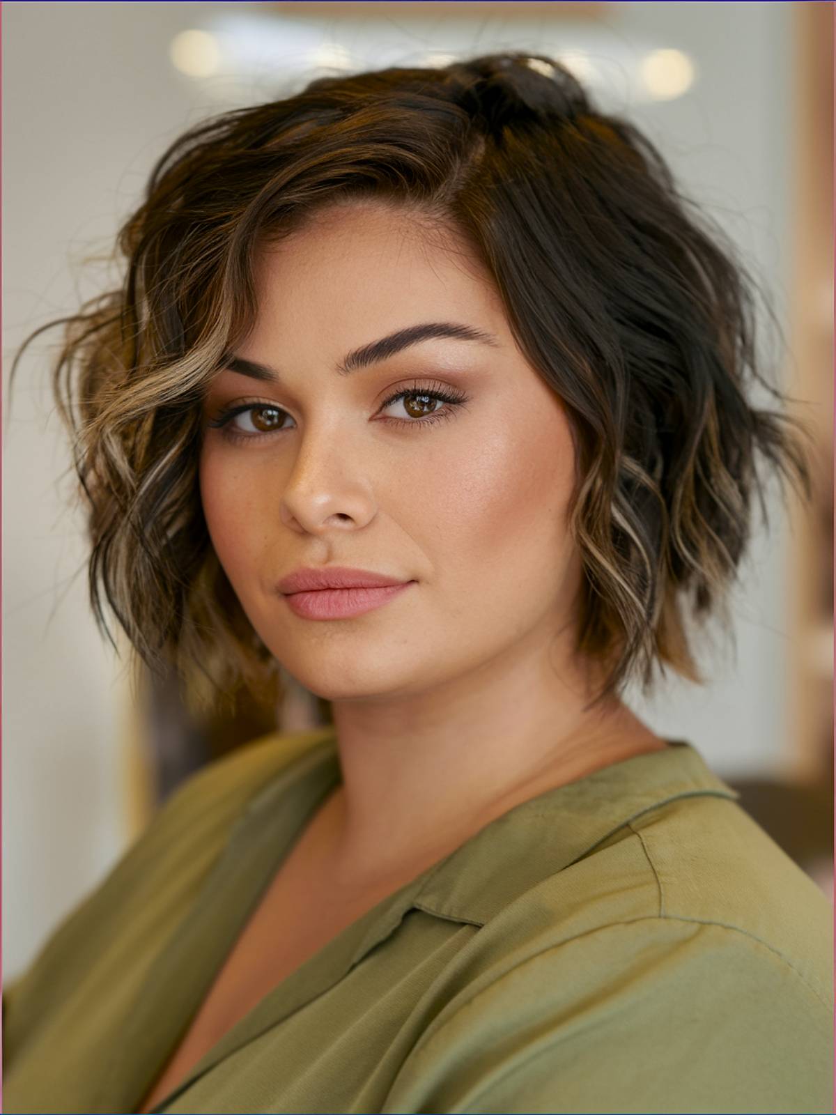 Cute haircut for plus size women