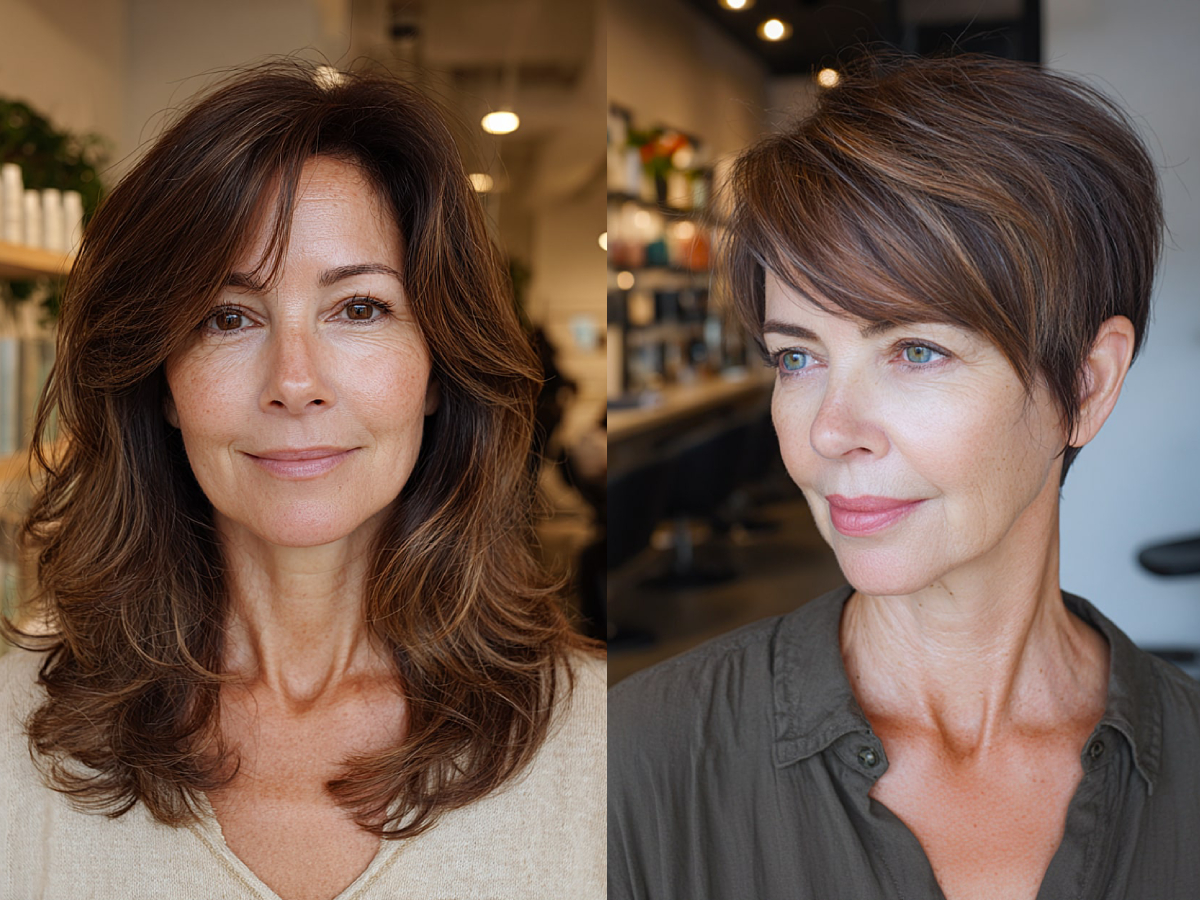 Cute haircuts for women born in the 1970s