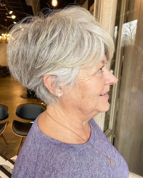 Short On Time? Try These Wash-and-Wear Haircuts for Women Over 60