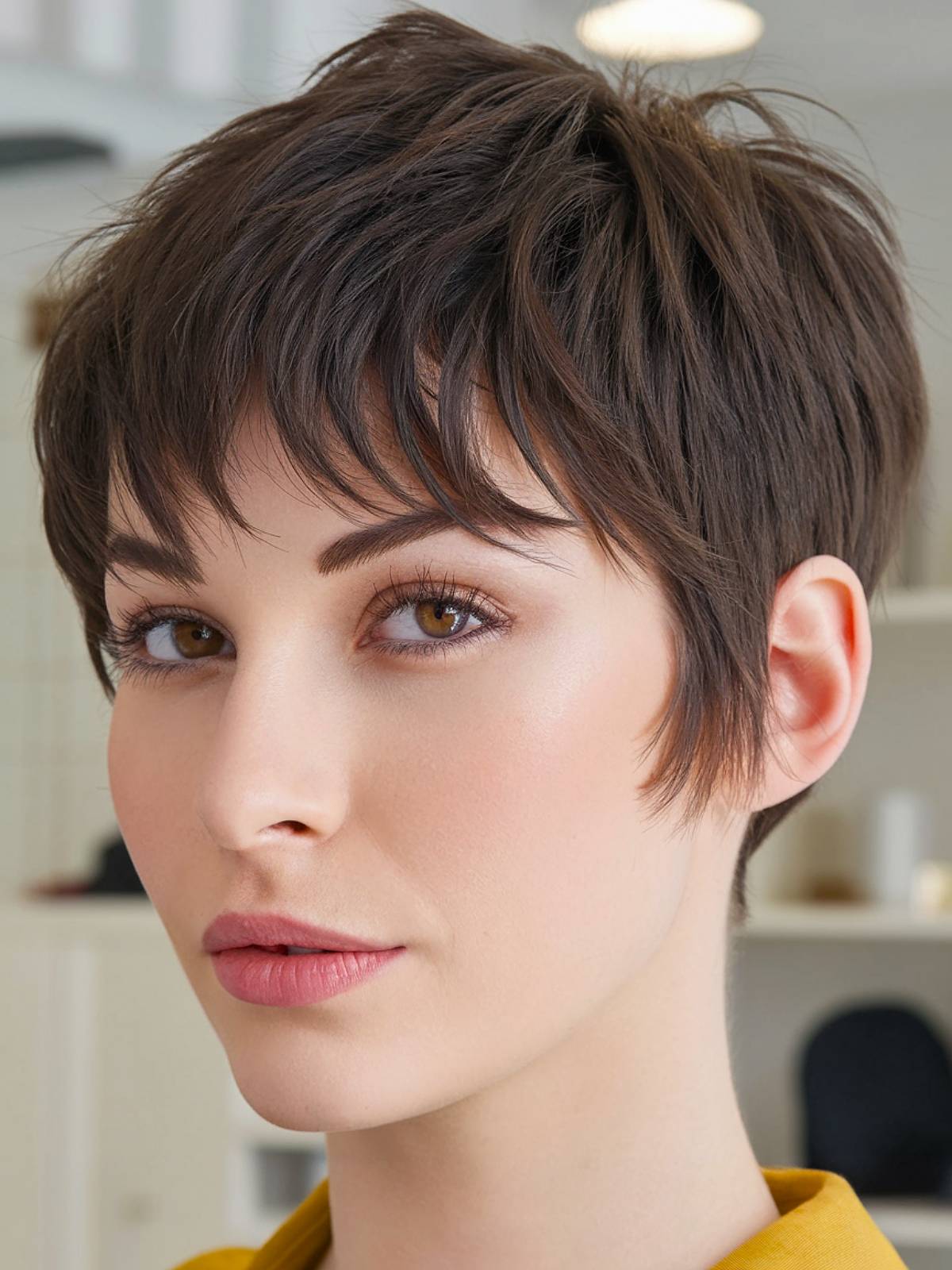 Cute very short haircut