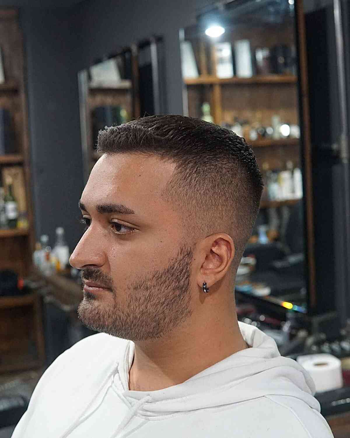 Dapper Low Skin Bald Fade for Guys with Thin Hair
