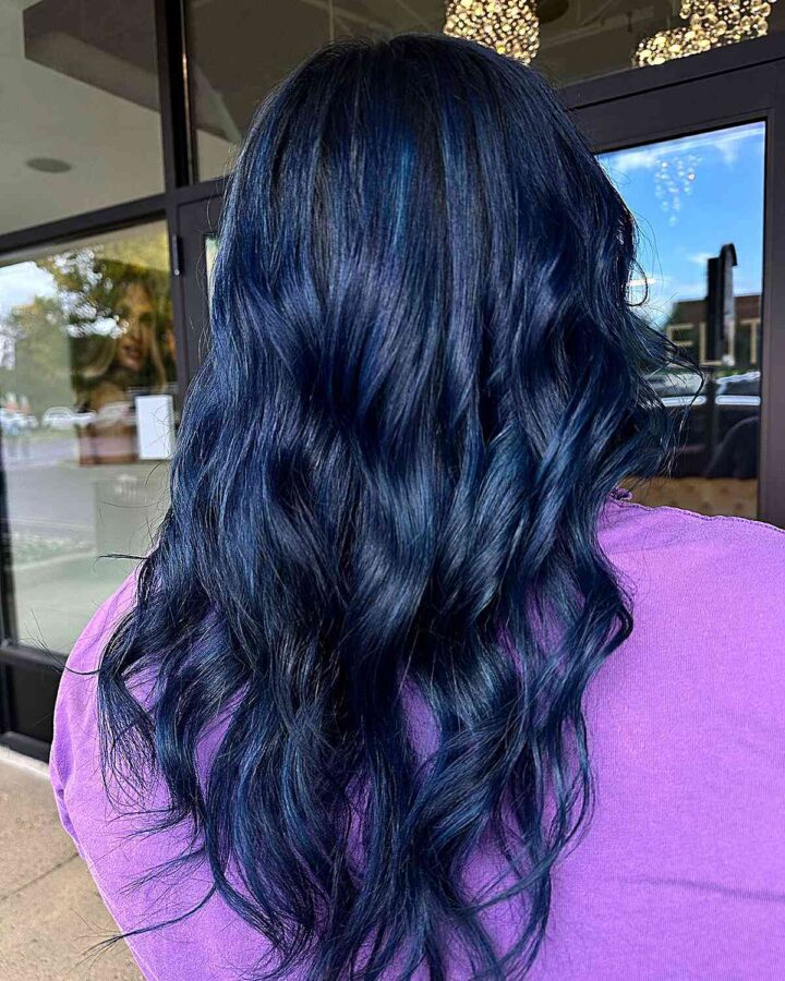Dark Blue Hair How to Get This Darker Hair Color in 2024