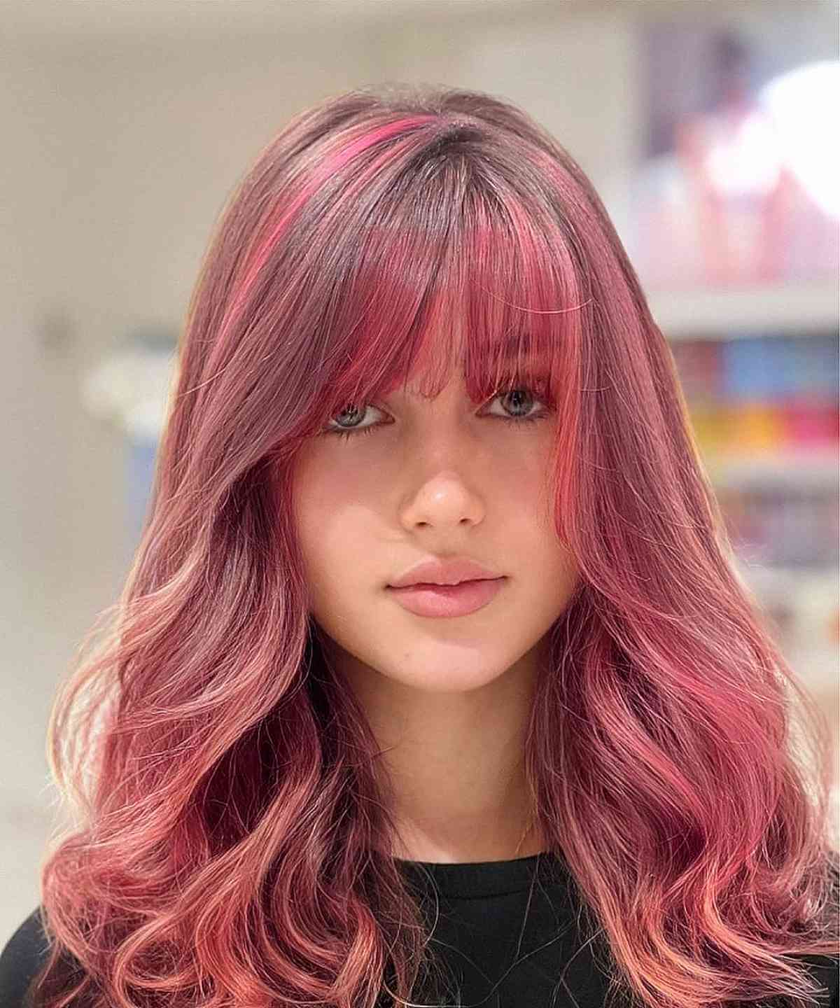 Dark and Muted Pink Hair