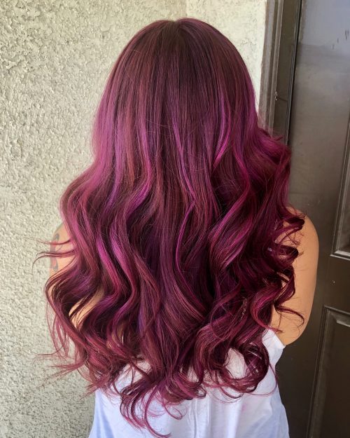 Burgundy Color Hair