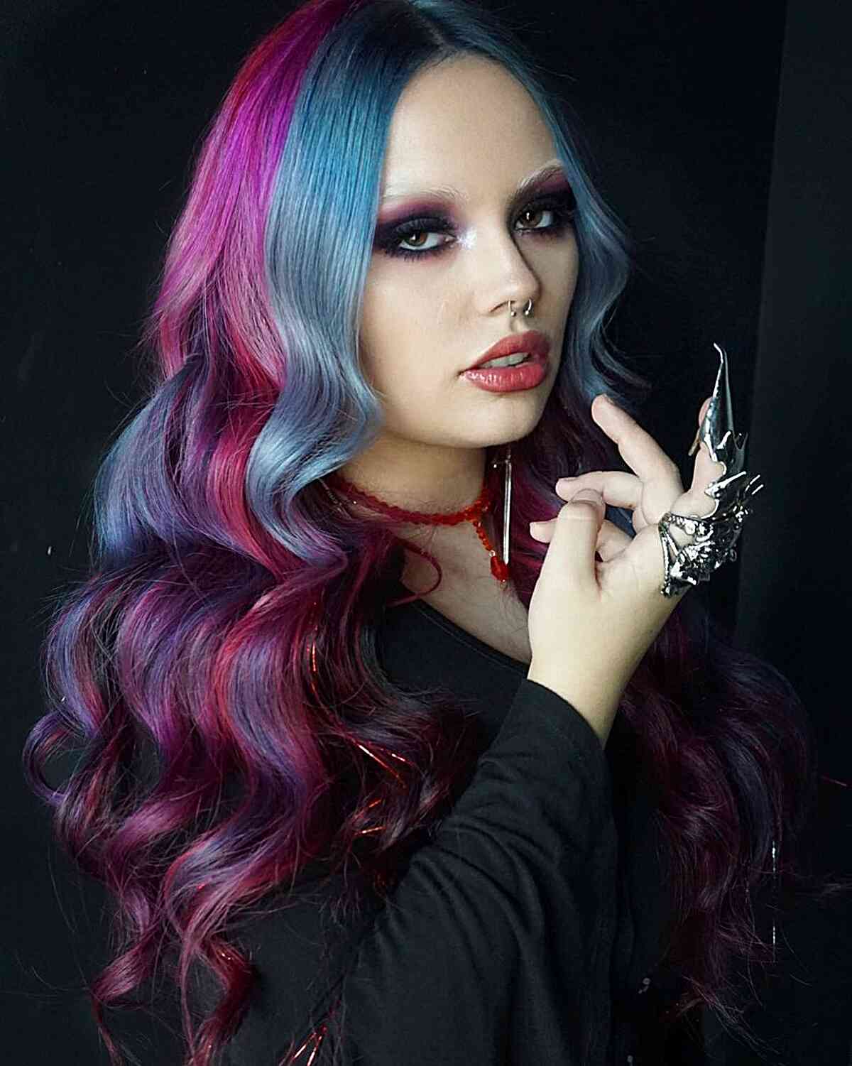 Dark Jewel Tones Hair Color Ideas 