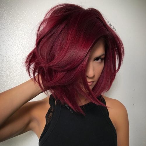 15 Best Maroon Hair Color Ideas of 2019 - Dark, Black 