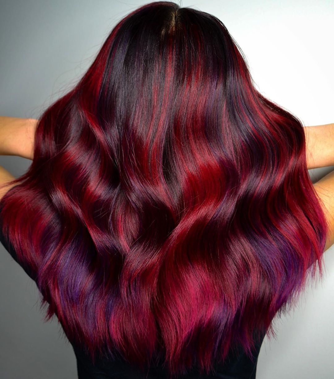 Dark Purple-Red Hair