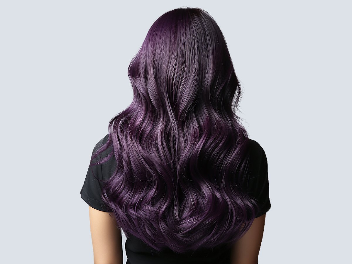 Dark purple hair colors