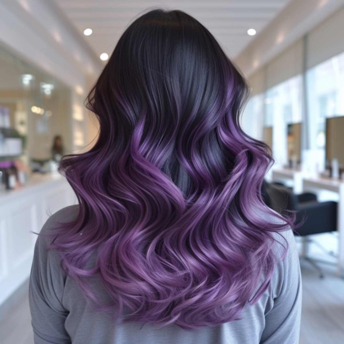 Dark Purple Ombre Hair Color