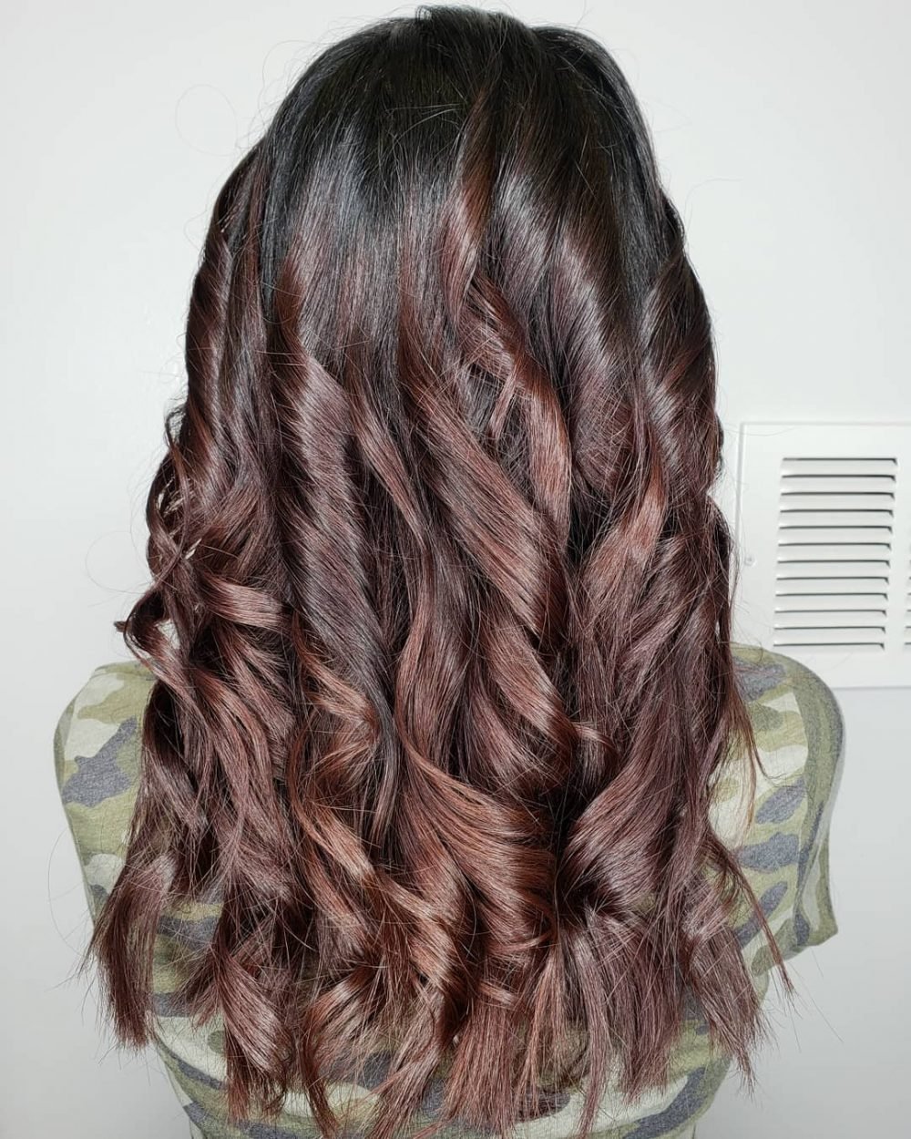 Dimensional Dark Red and Brown Hair Color