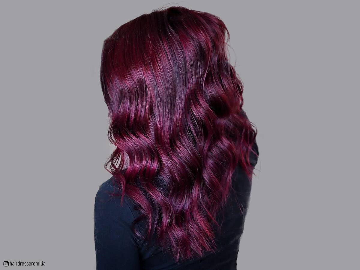 crimson red hair dye dreads｜TikTok Search