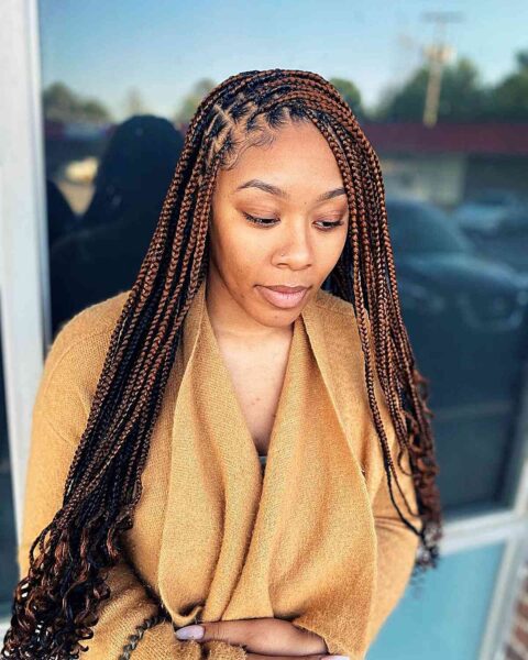 30 Hottest Knotless Box Braids Hairstyles Women of Color Are Getting in ...