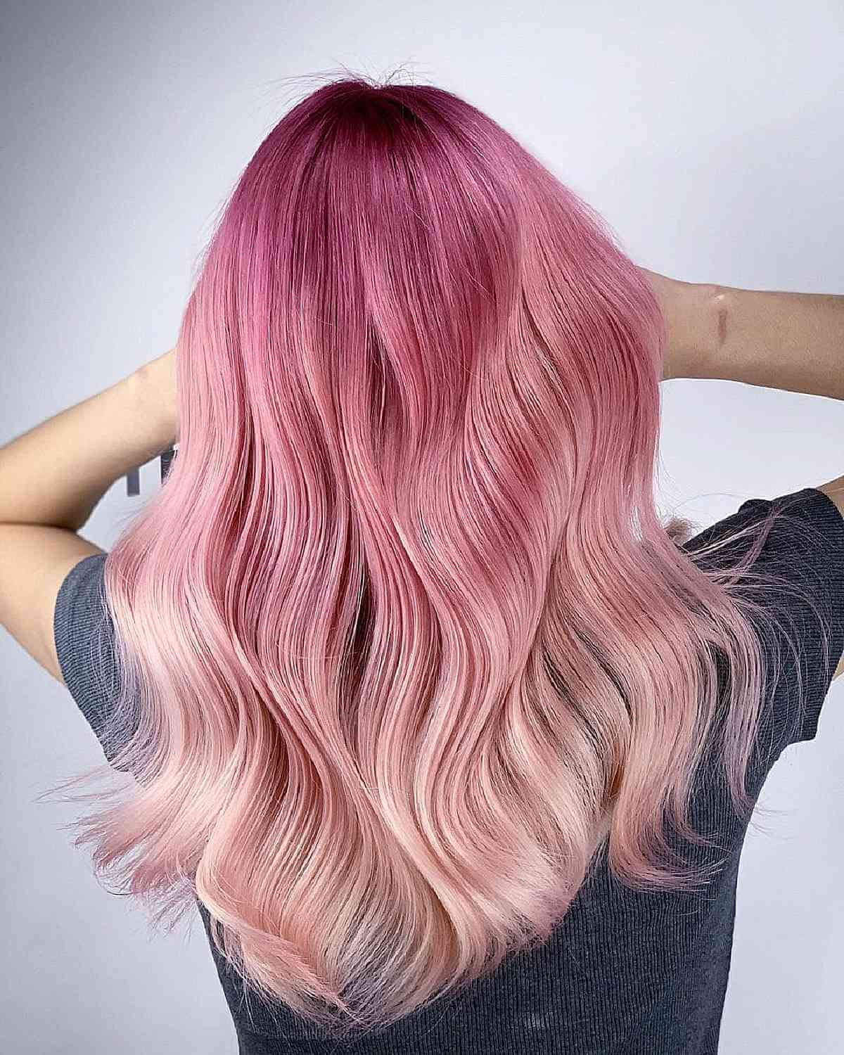 Dark to Light Pink Ombre
