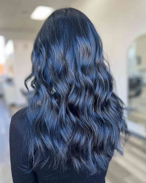 18 Stunning Midnight Blue Hair Colors to See in 2023