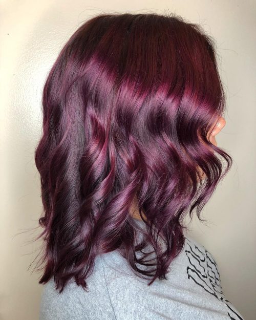 19 Shockingly Pretty Dark Red Hair Color Ideas for 2019