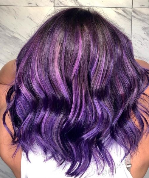 Deep Violet and Purple Hair