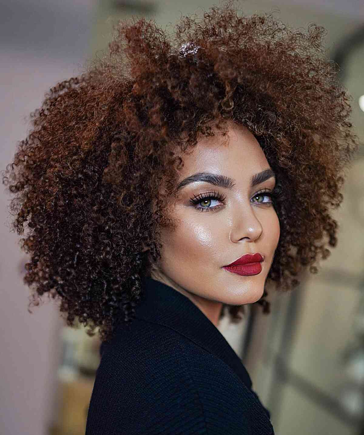 Different Perfectly Layered Tight Curls for women with ethnic hair texture