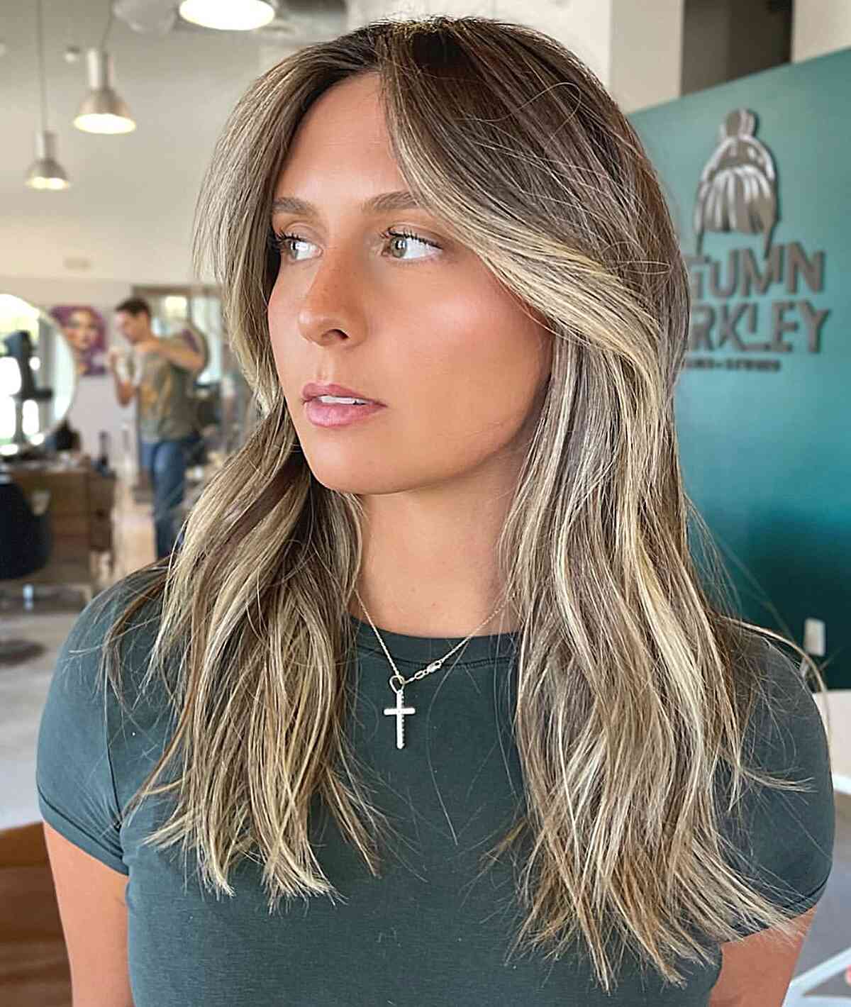 Dimensional Blonde Layers on Long Fine Hair