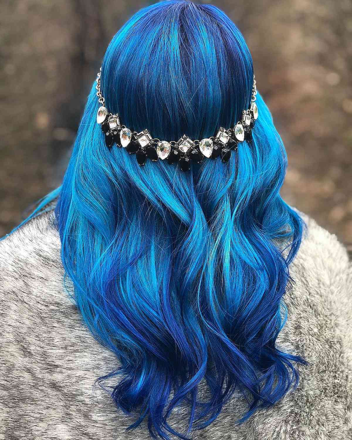 Dimensional Cobalt Blue Hair Winter Hair Colors