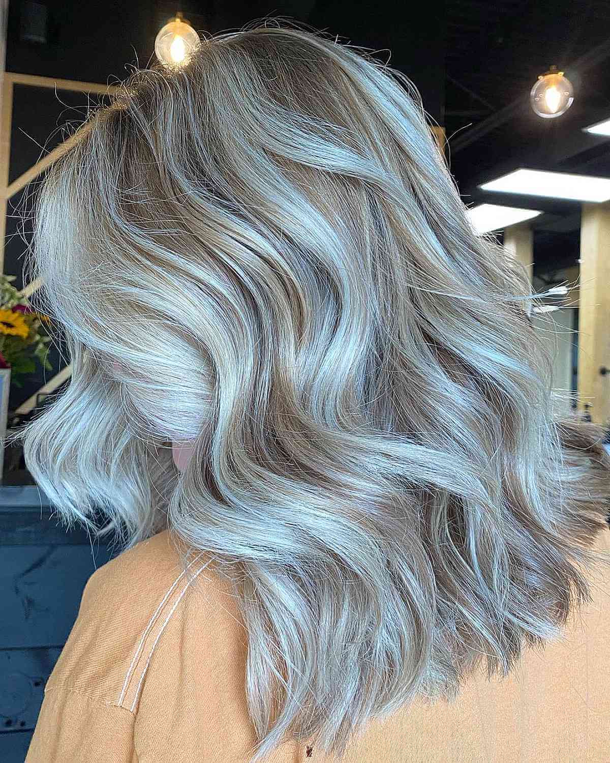 Dimensional Cool-Toned Platinum Highlights
