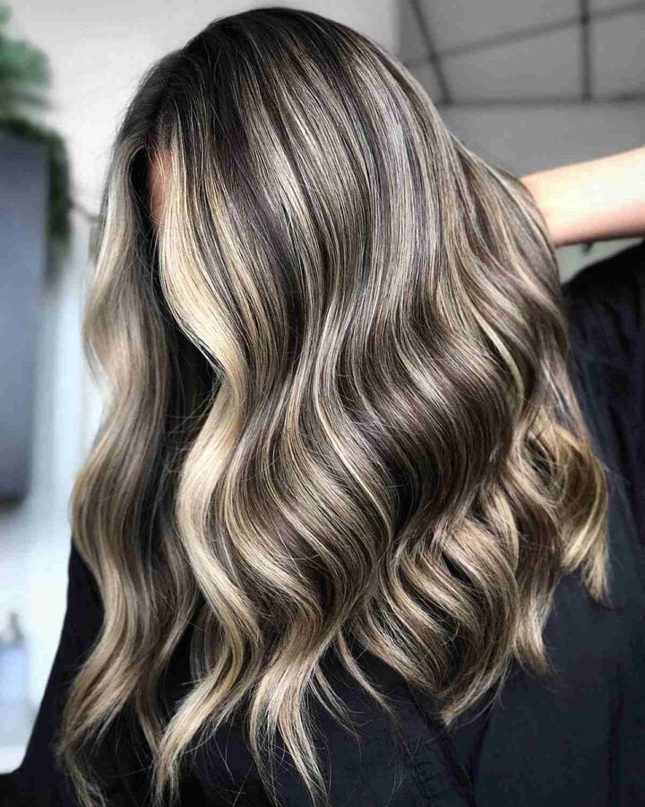 28 Stunning Blonde Balayage on Dark Brown Hair