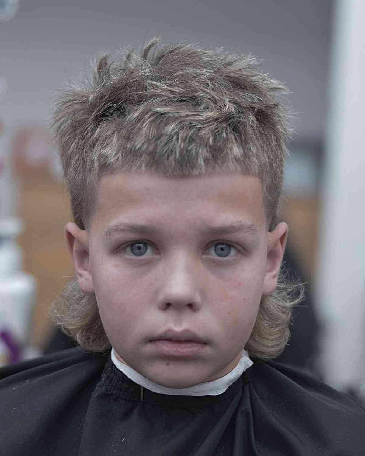 Dirty Blonde Mullet for Boys with Longer Hair