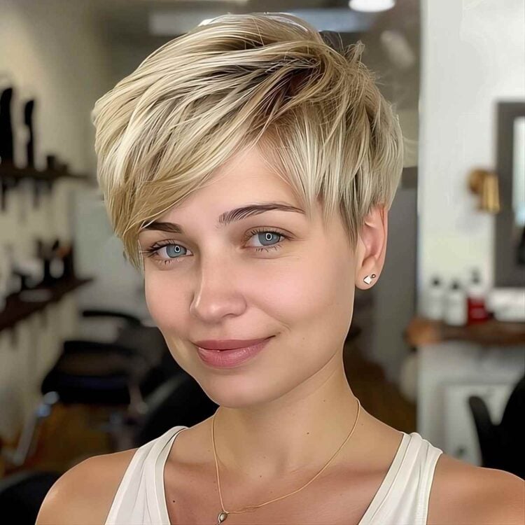 46 Eye-Catching Blonde Pixie Cut Ideas to Show Your Stylist