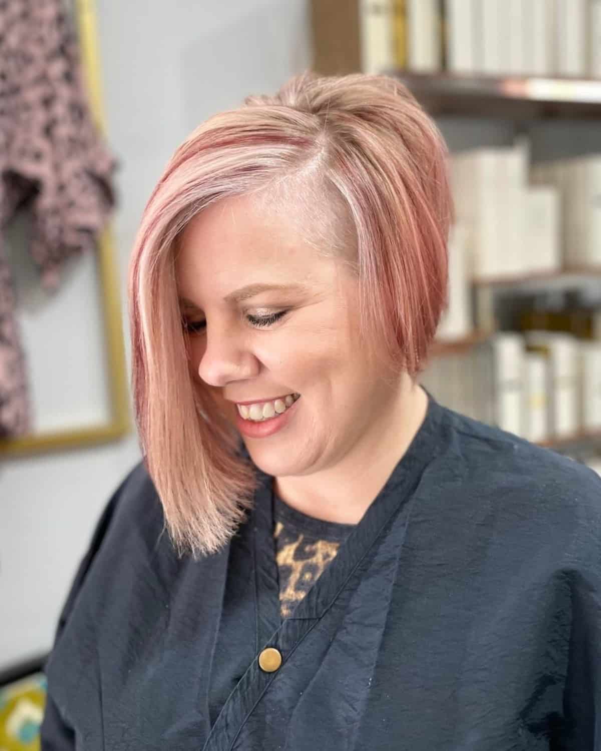 Disconnected bob with an undercut