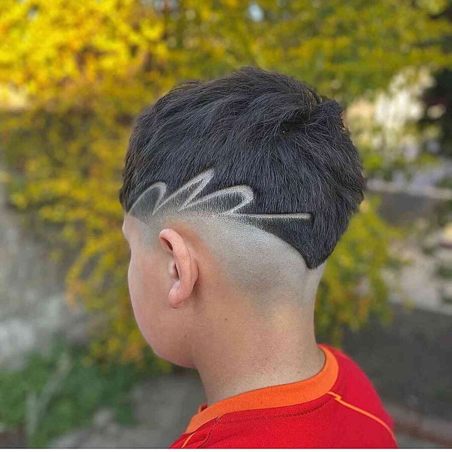 Disconnected Haircut With A Cool Design For Boys 900x900 