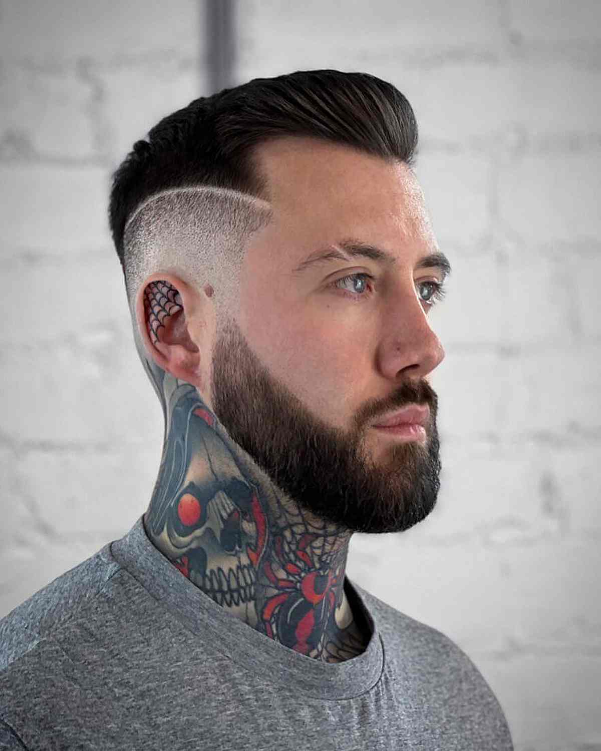 Disconnected with a Beard Fade for Guys