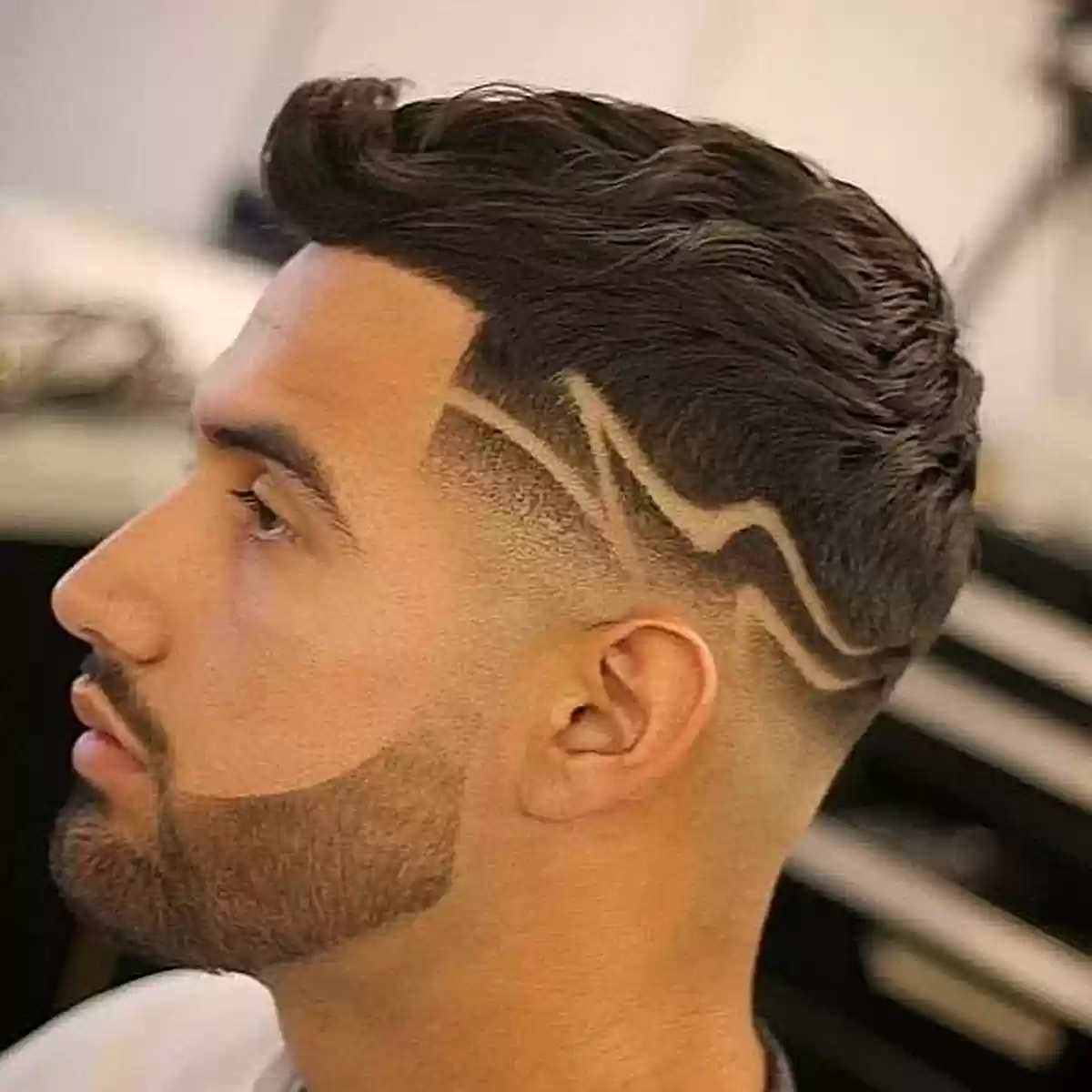 Dope Hair Designs on a Faded Cut for Men