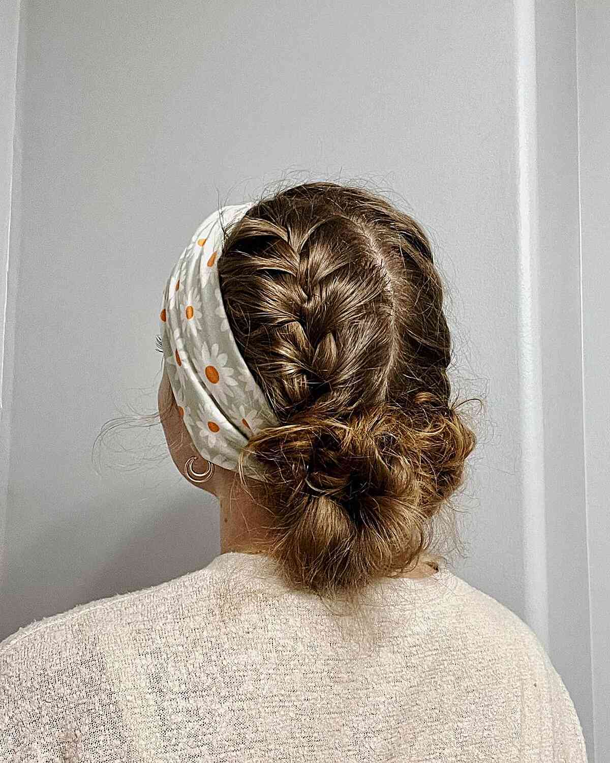Double Braids with Bandana for a Festival