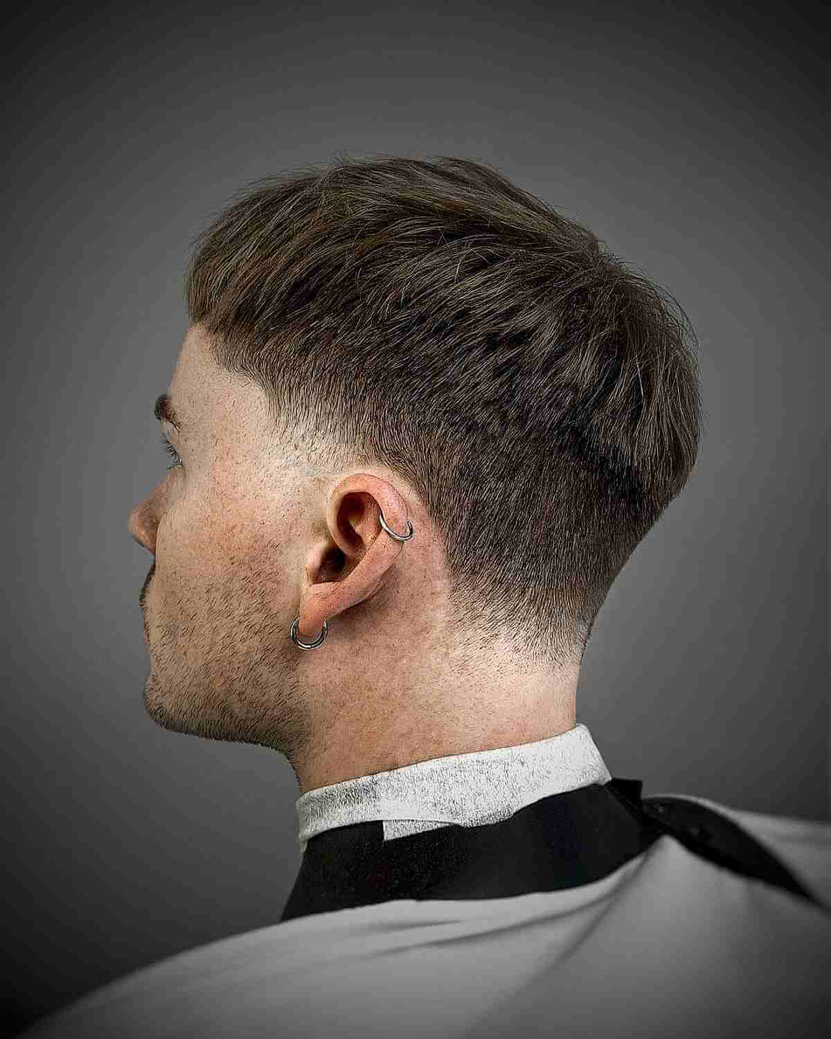 Drop Fade for Men with Thick Hair